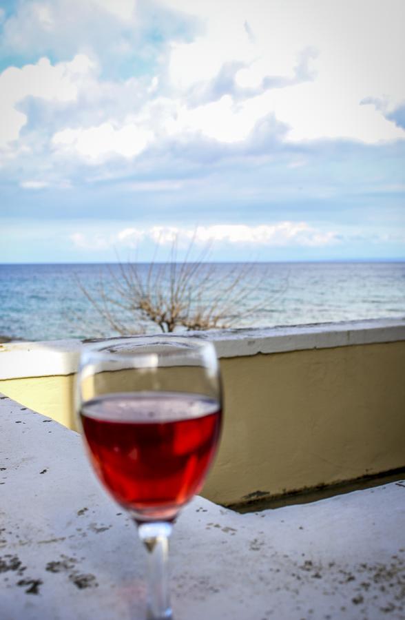 Pelagion II Sea Coral - Beachfront Holiday Home Kypseli Exterior foto